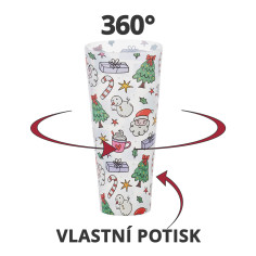 Nerozbitné plastové sklenice s vlastním potiskem, 600 ml