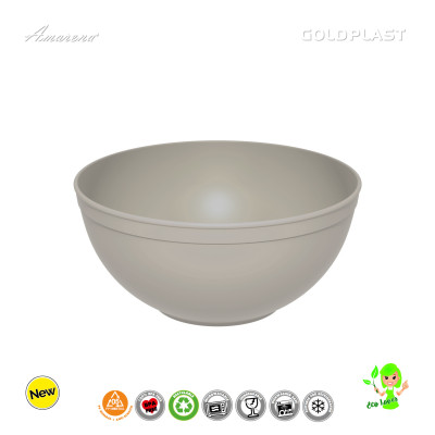 Plastová nerozbitná mísa Ø20cm, objem 2l, krémová