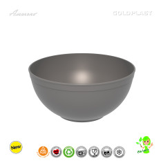 Plastová nerozbitná mísa Ø 235mm, objem 3,35l, šedá
