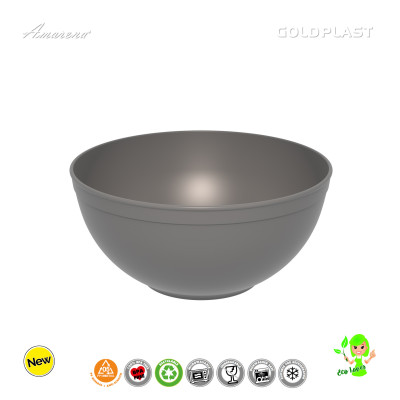 Plastová nerozbitná mísa Ø 235mm, objem 3,35l, šedá
