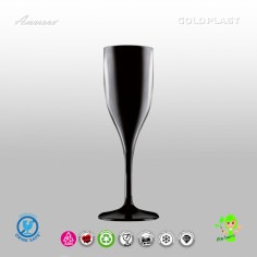 Nerozbitné plastové sklenice na sekt, prosecco s vlastním potiskem,150ml 2