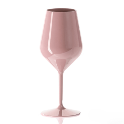 Nerozbitné plastové sklenice na víno s vlastním potiskem, 470ml