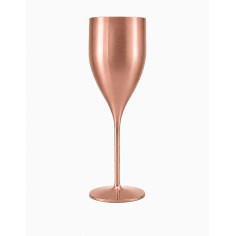 Nerozbitné sklenice Verona na sekt, prosecco 180ml, pink-gold