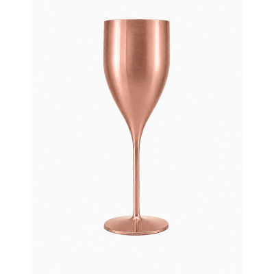 Nerozbitné sklenice Verona na sekt, prosecco 180ml, pink-gold