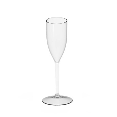 Plastové sklenice na sekt, prosecco, 110ml, transparentní