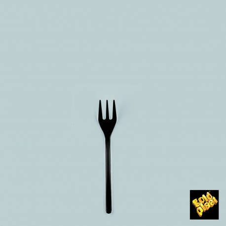 Plastová Finger food mini vidlička - 100mm, Gold Plast, bíla